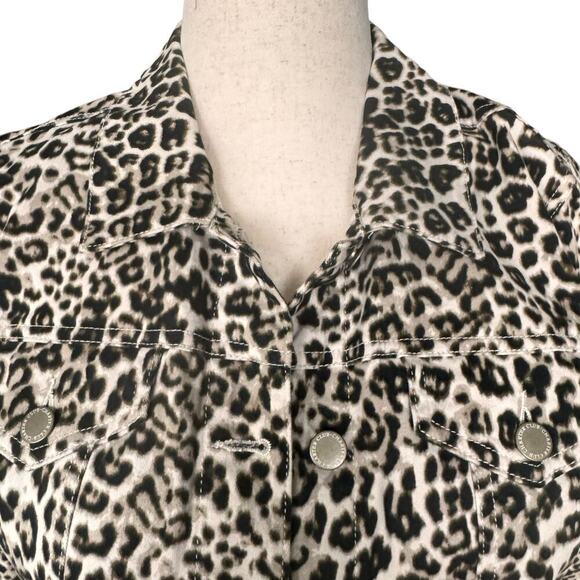 Charter Club Leopard Print Jacket, Women's Size L - Picture 5 of 7